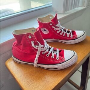 Converse Red High-Top Sneakers Classic Design